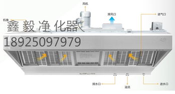 九九鑫毅厨房设备专业供应油烟净化器 厨房环保无烟一体机生产厂家厨房环保净化器